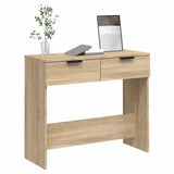 Console Table Sonoma Oak 90x36x75 cm Engineered Wood 811334