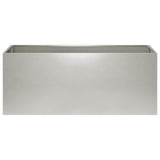 Garden Planter 2 pcs Silver 100 x 40 x 40 cm Stainless Steel 8005255