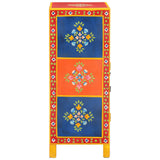 Hand Painted Sideboard 54x30x74 cm Solid Wood Mango 352053
