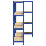 4-Layer Storage Shelves 3 pcs Blue Steel&Engineered Wood 3307580
