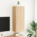 TV Wall Cabinet Sonoma Oak 40.5x30x102 cm Engineered Wood 836933