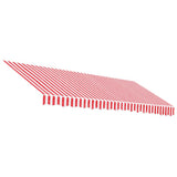 Replacement Fabric for Awning Red and White Stripe 4x3 m 367716
