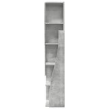Corner Cabinet 27.5x27x140cm Engineered Wood Concrete Grey 889868