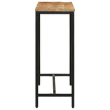 Console Table 110x30x75 cm Solid Rough Mango Wood and Iron 372726