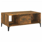 ZNTS Coffee Table Smoked Oak 90x50x36.5 cm Engineered Wood 821073
