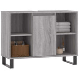 Bathroom Cabinet Grey Sonoma 80x33x60 cm Engineered Wood 831642