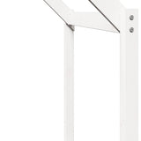 Loft Bed with Ladder and Roof without Mattress White 90x190 cm Single 3282075