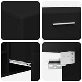 TV Cabinet Set with Drawer FLORIN 3 pcs Black Engineered Wood 3397985
