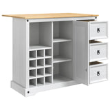 Kitchen Storage White and Honey Wax 112 x 70 x 91.5 cm 42033379