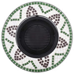 Mosaic Fire Pit Green 68cm Ceramic 46722