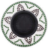 Mosaic Fire Pit Green 68cm Ceramic 46722