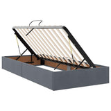 Storage Bed with Headboard Dark Grey 90 x 190 cm Velvet 3370124
