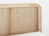 Headboard with Headboard Natural 160 x 55 x 3 cm Rattan 42011565