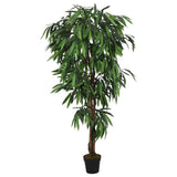 Artificial Mango Tree 900 Leaves 180 cm Green 359033