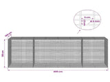 Gabion with 5 mm Wire and 5x2.5 cm Mesh 400x100x150 cm 3463898