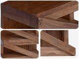 Wine Rack Natural 24 x 14 x 80 cm Solid Mahogany Wood 42012358