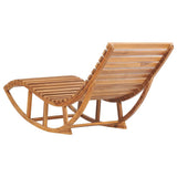 Sun Lounger Natural wood 49390