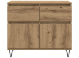 Sideboard Artisan Oak 60 x 35 x 70 cm Engineered Wood and Iron 881733