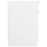Desk Cabinet White 33.5x50x75 cm Engineered Wood 811502