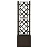 Garden Raised Bed with Trellis and Self Watering System Mocha 313964