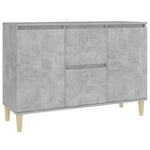 ZNTS Sideboard Concrete Grey 101x35x70 cm Engineered Wood 806107