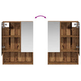Bathroom Mirror Cabinet Old Wood 50 x 14.5 x 70 cm 889205
