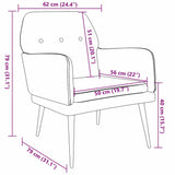 Armchair Black Velvet 42024043