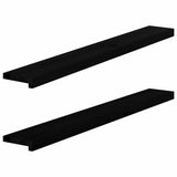Window Sills 2 pcs Brown Black 120x15x2 cm Solid Wood Oak 4009170