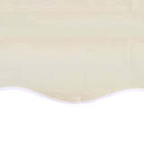 Awning Top Sunshade Canvas Cream 4 x 3 m 141014