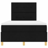 Box Spring Bed with Headboard Black 120 x 190 cm Fabric 3339604