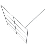 Walk-in Shower Wall Silver 140x195 cm Clear ESG Glass 152139
