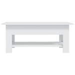Coffee Table White 102x55x42 cm Engineered Wood 810253