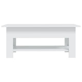 Coffee Table White 102x55x42 cm Engineered Wood 810253