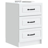 Bedside Cabinet White 43 x 41 x 63.5 cm Engineered Wood 895705