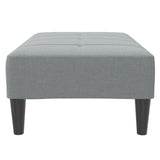 Footstool Light Grey 77x55x31 cm Fabric 4007380