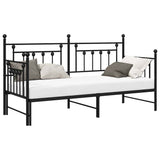 Daybed Frame Black 80 x 200 cm Steel 42002664