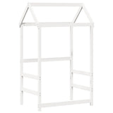 Kids' Bed Roof White 118x70x176.5 cm Solid Wood Pine 846986