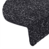 Stair Mats Self-adhesive 15 pcs 65x21x4 cm Black Half Round Large 132698