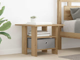 Bedside Table 2 pcs Artisan Oak 41 x 40 x 45 cm Engineered Wood 8000435