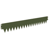 Lawn Edging 10 pcs 103 x 15 cm metal Olive Green 8008250