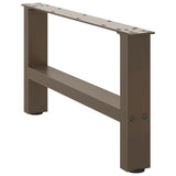 Coffee Table Legs Natural Steel 2 pcs 60x cm Steel 4013267
