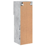 TV Cabinets with LED Lights 2 pcs Concrete Grey 30.5x30x90 cm 837008