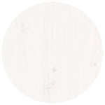 ZNTS Coffee Table White Ø 40x60 cm Solid Wood Pine 822358