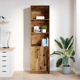 Highboard Old Wood 50x35x180 cm Engineered Wood 3328469