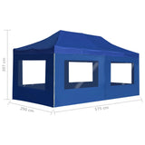 Professional Folding Party Tent with Walls Aluminium 6x3 m Blue 45507