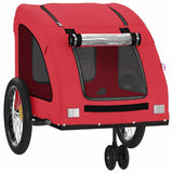 Pet Bike Trailer Red Oxford Fabric and Iron 93971