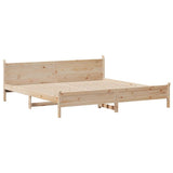Bed Frame without Mattress 180x200 cm Super King Solid Wood Pine 3309761