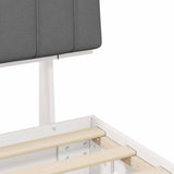 Bed Frame with Upholstered Headboard Light Grey 120 x 190 cm 877508