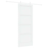Sliding Door White 83 x 202 cm Solid Pine Wood 3445533
