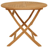 Garden Dining Set Warm Teak Solid Teak Wood Medium Foldable 3059579